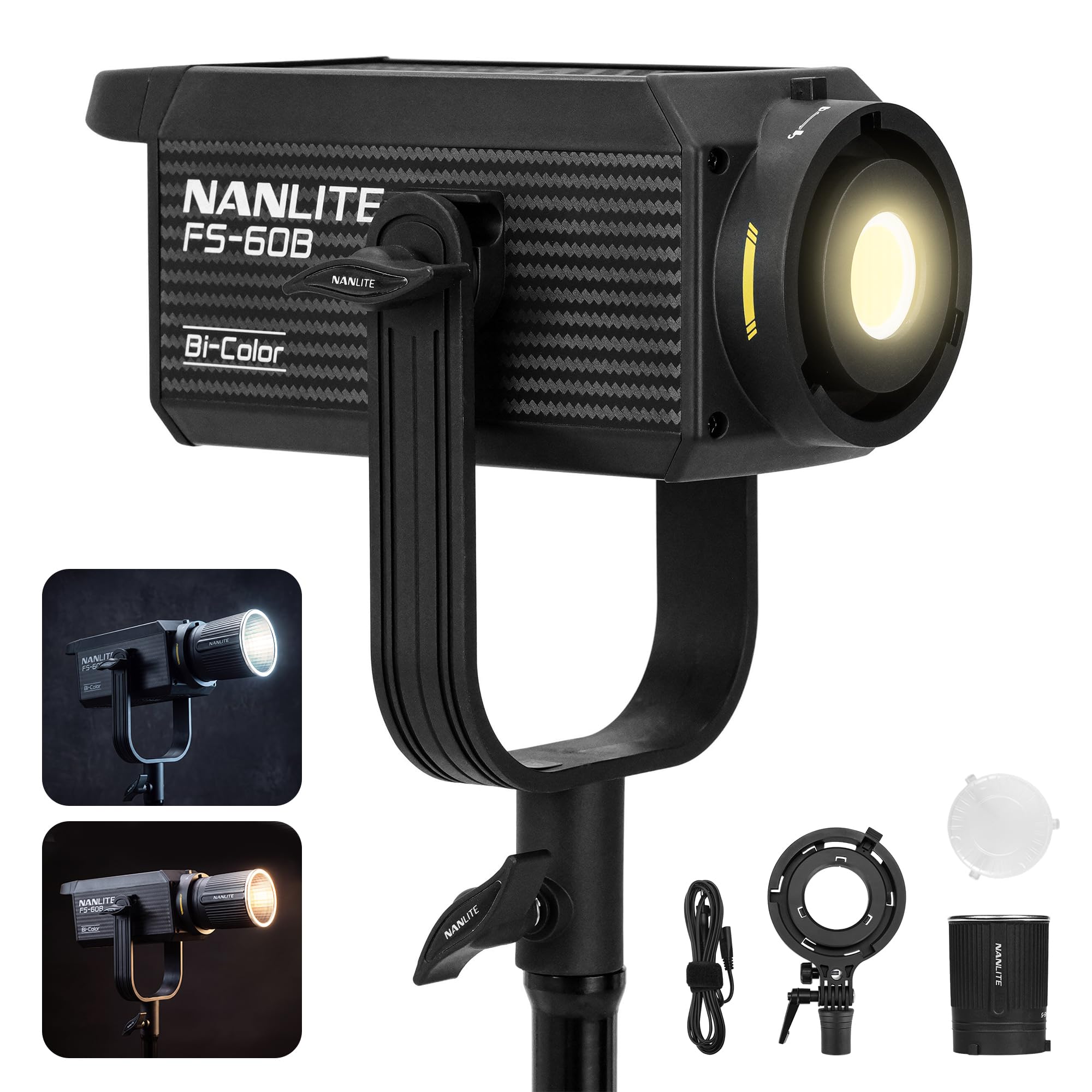 NANLITE FS-60B 撮影用ライト Amazon.com : NANLITE FS-60B 70W Bi-Color LED Spotlight